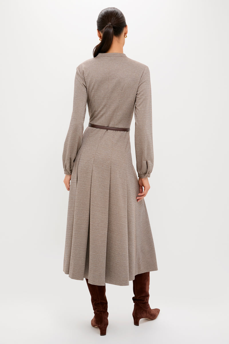 Brown Houndstooth Smith Dress