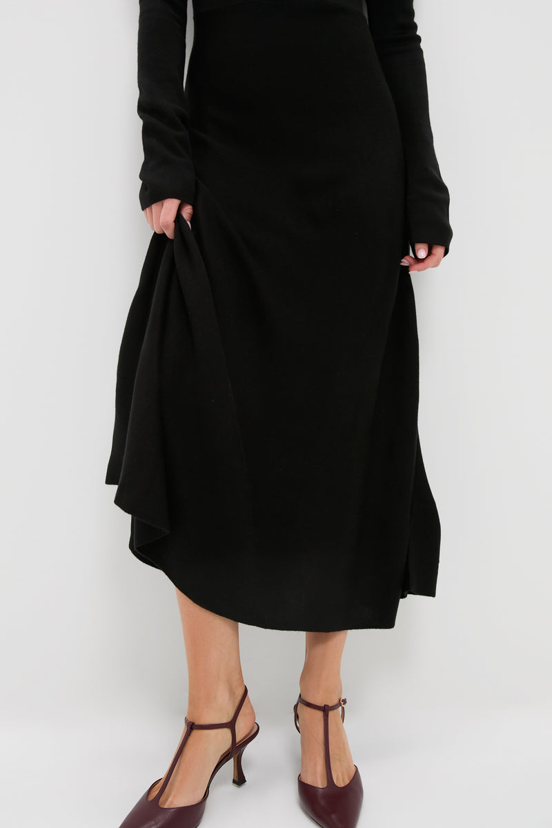 Black Brielle Sweater Dress