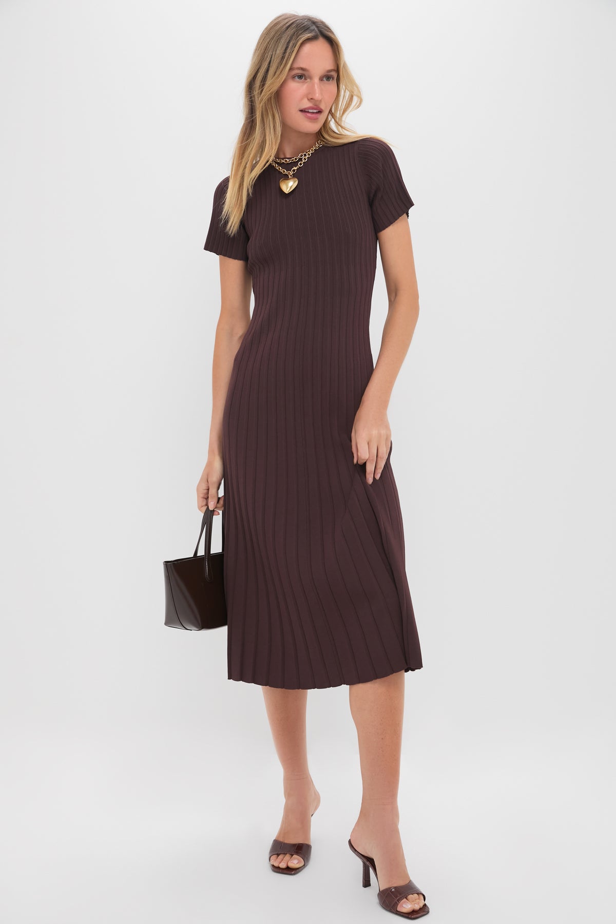 Chocolate Knit Murphy Swing Midi Dress | Hyacinth House Chocolate Knit Murphy Swing Midi Dress | Hyacinth House