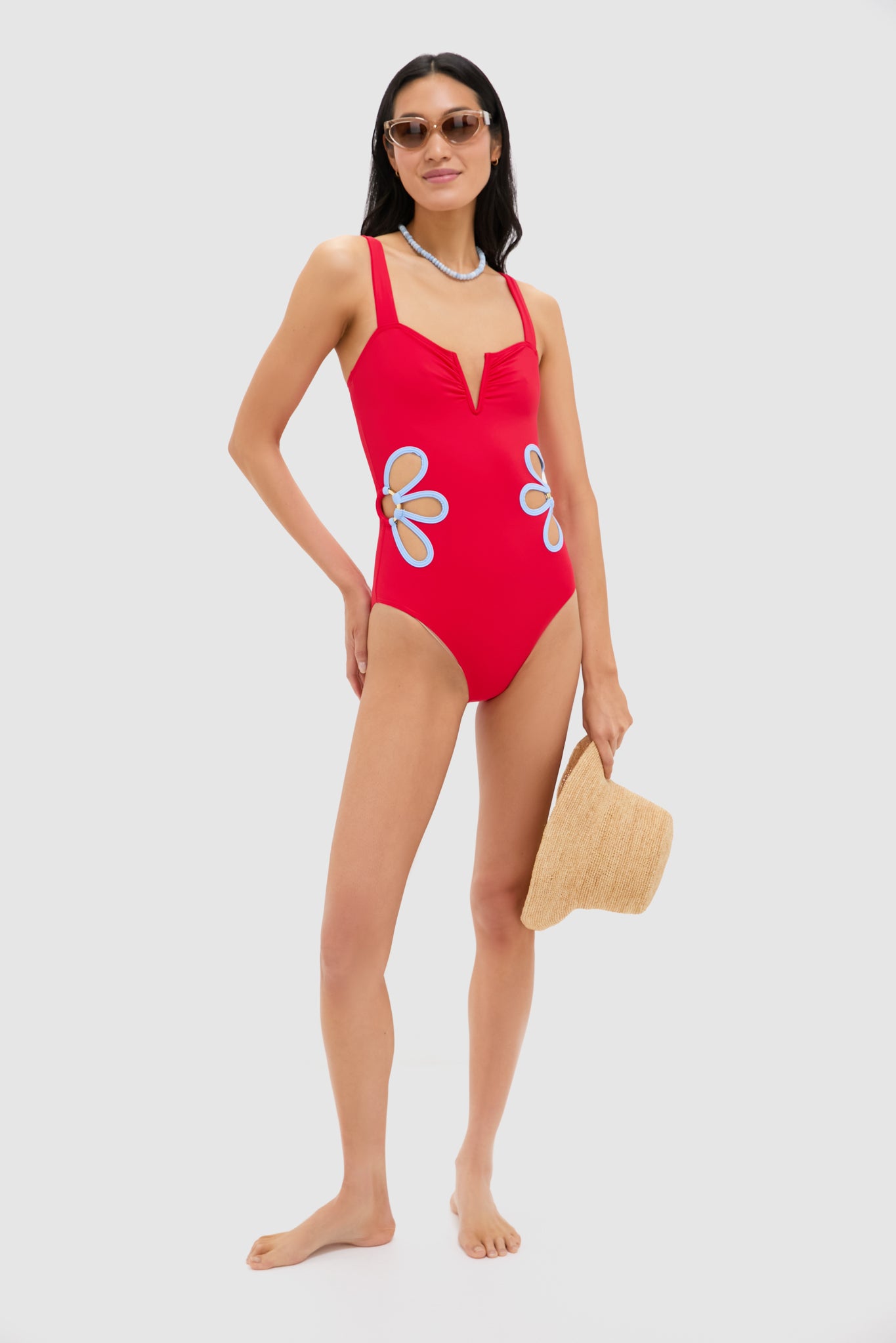 Poppy and Blue Flora One Piece
