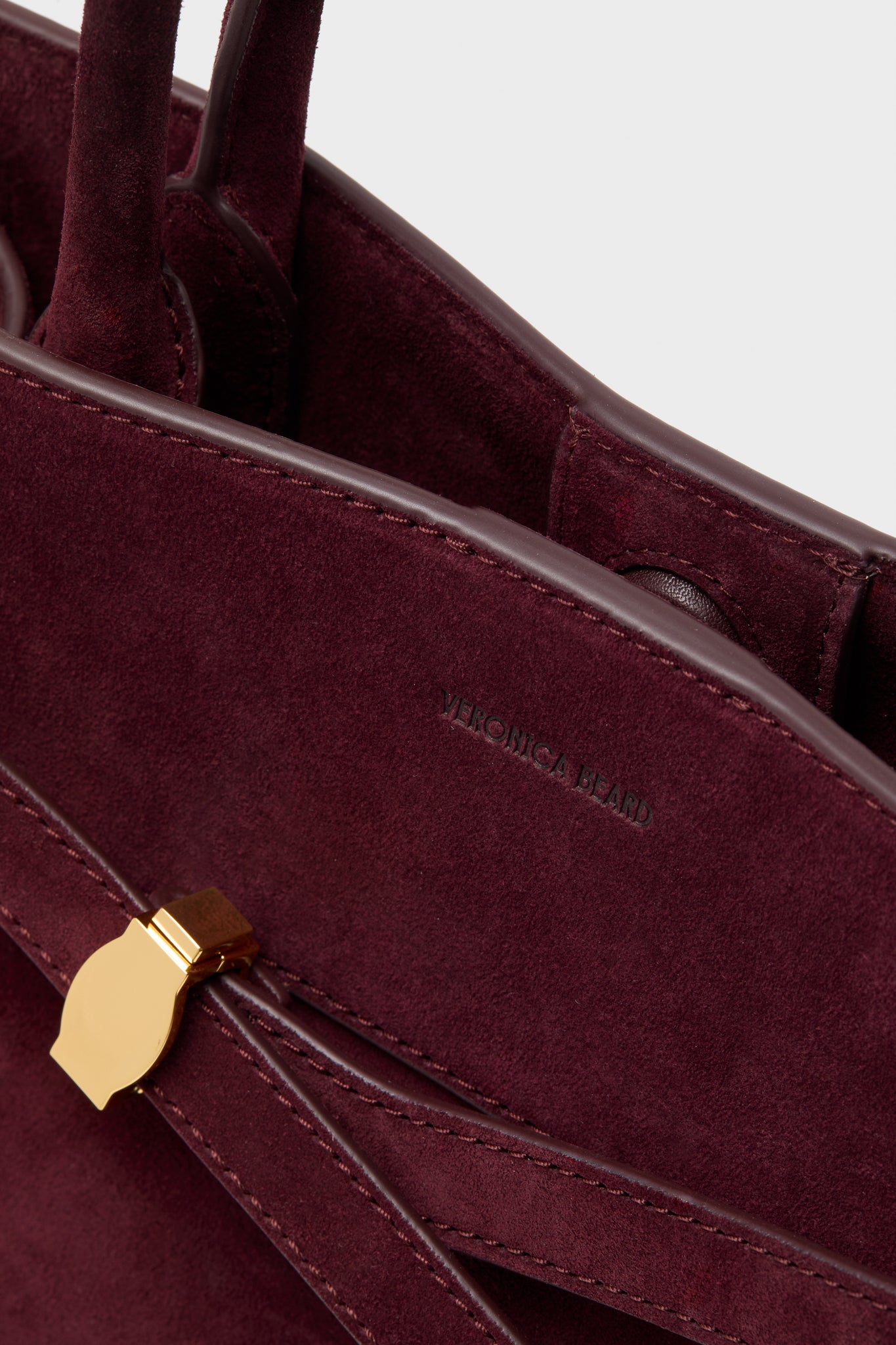 Raisin Suede Veronica Beard Dash Bag