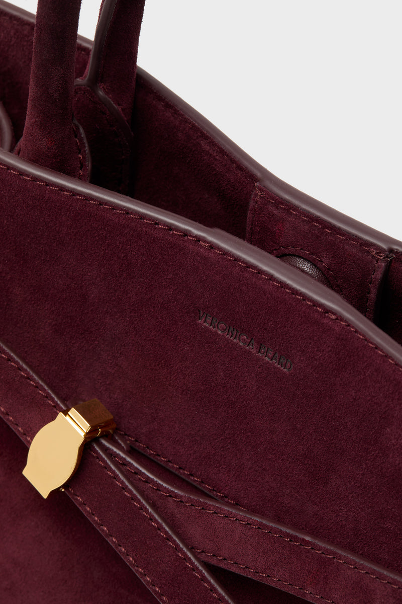 Raisin Suede Veronica Beard Dash Bag