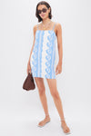 Ocean Print Mini Dress