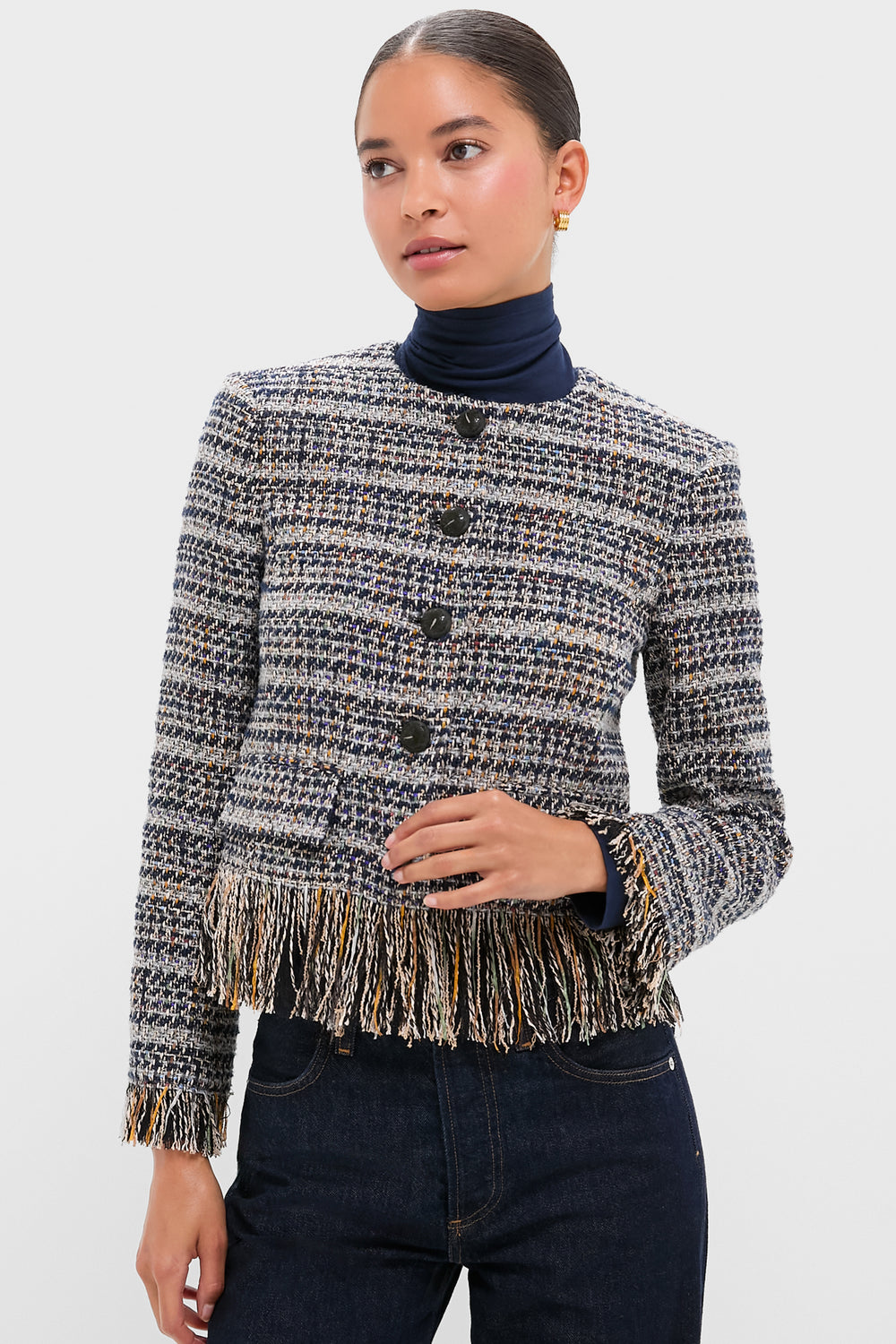 Navy Multi Lyons Jacket