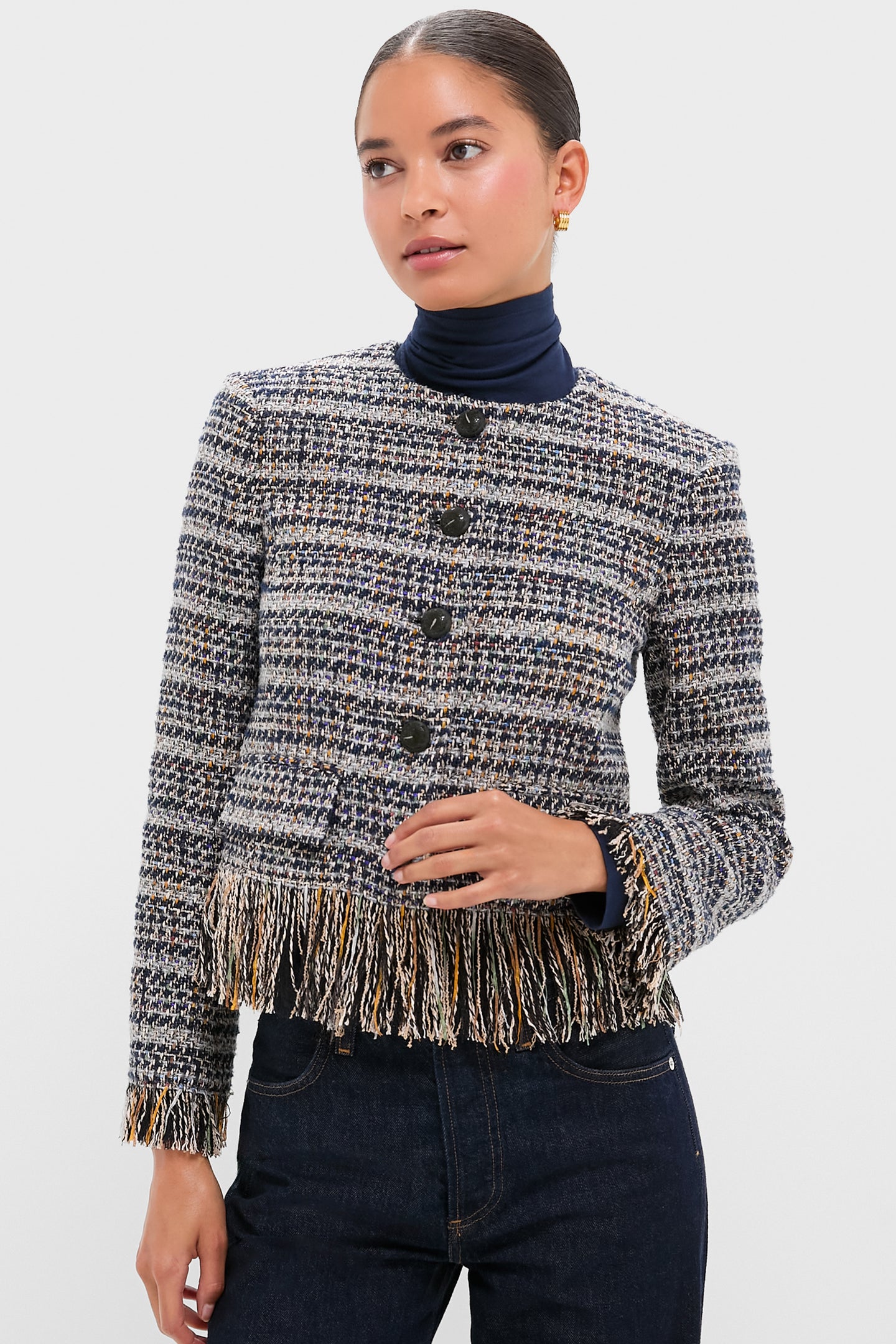 Navy Multi Lyons Jacket