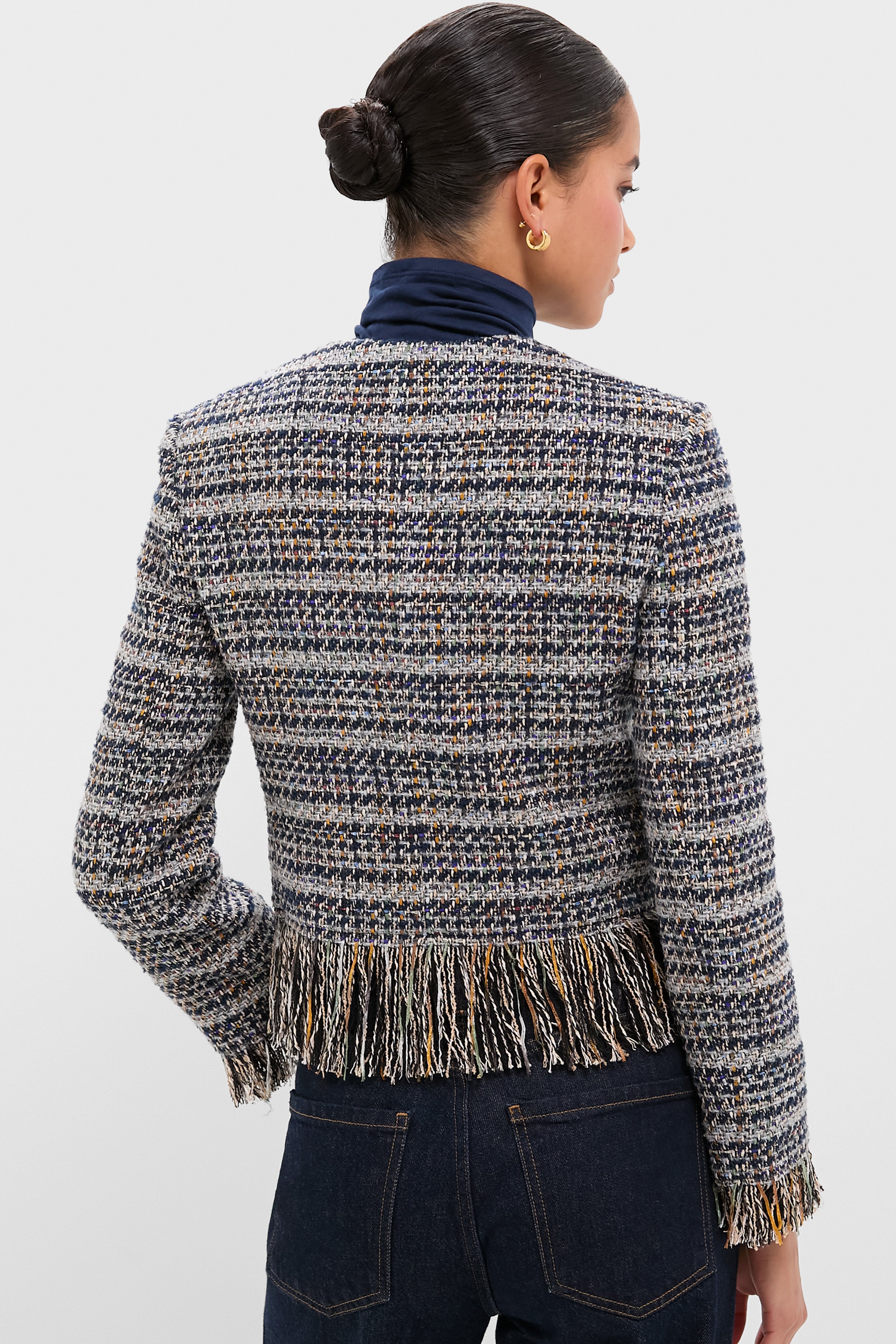 Navy Multi Lyons Jacket | Veronica Beard