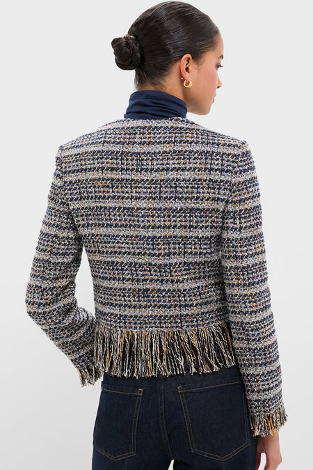 Navy Multi Lyons Jacket