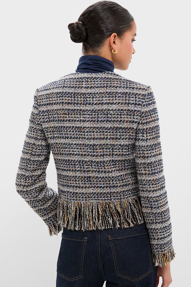 Navy Multi Lyons Jacket