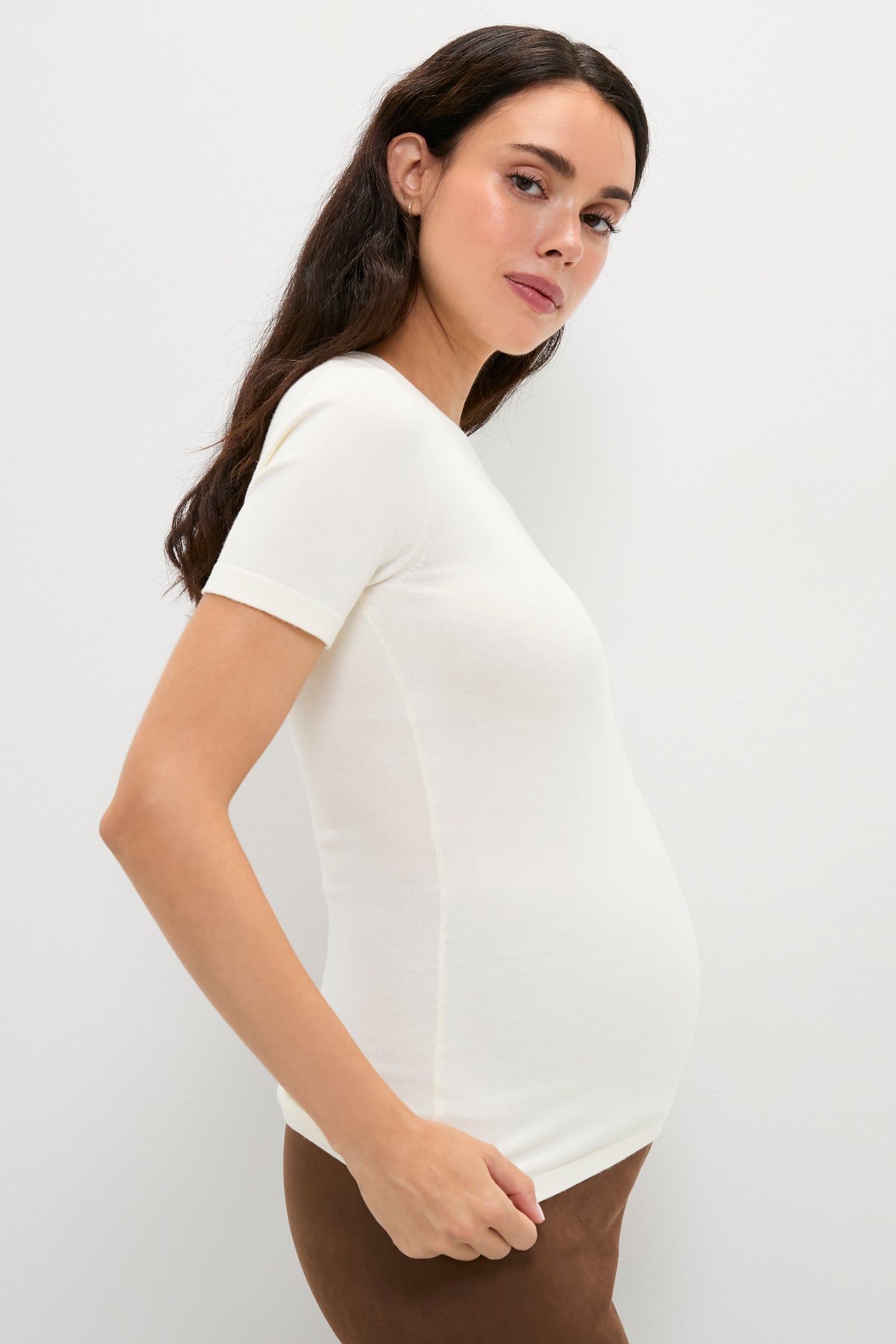 Ivory Softsculpt Knit Tee