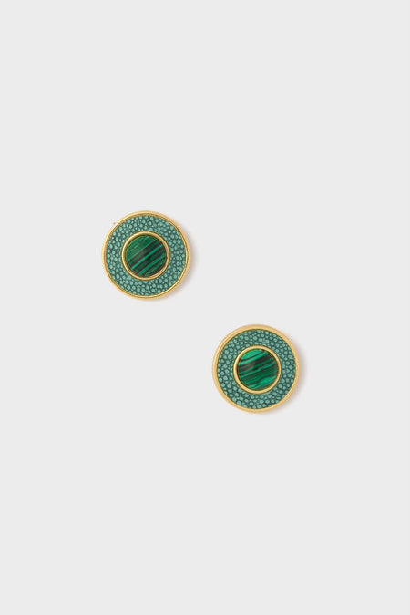 Malachite Emery Studs