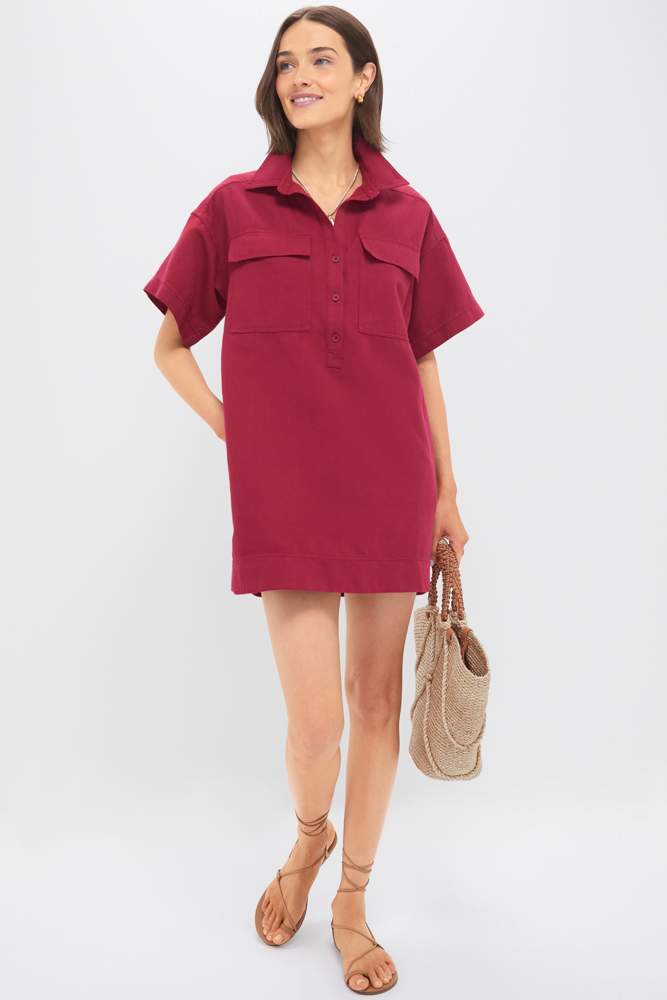 Rumba Red Stefana Shift Dress Rumba Red Stefana Shift Dress