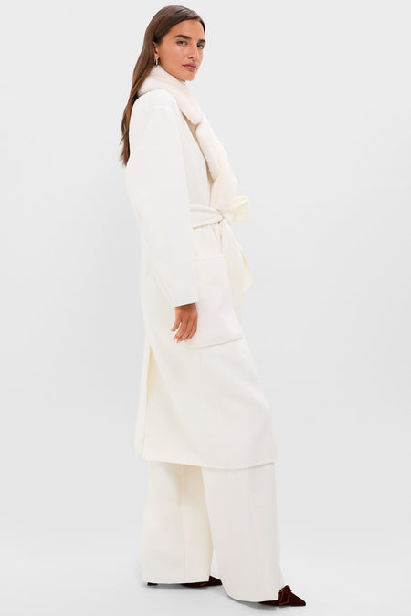 Ivory Wool Trinity Coat