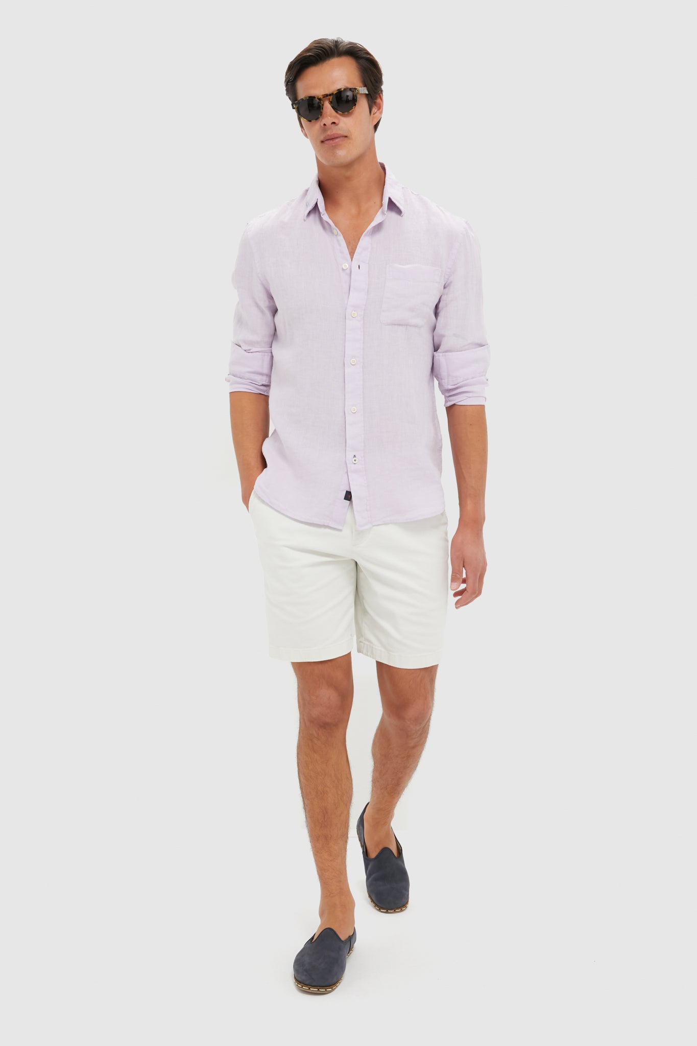 Wisteria Laguna Linen Shirt