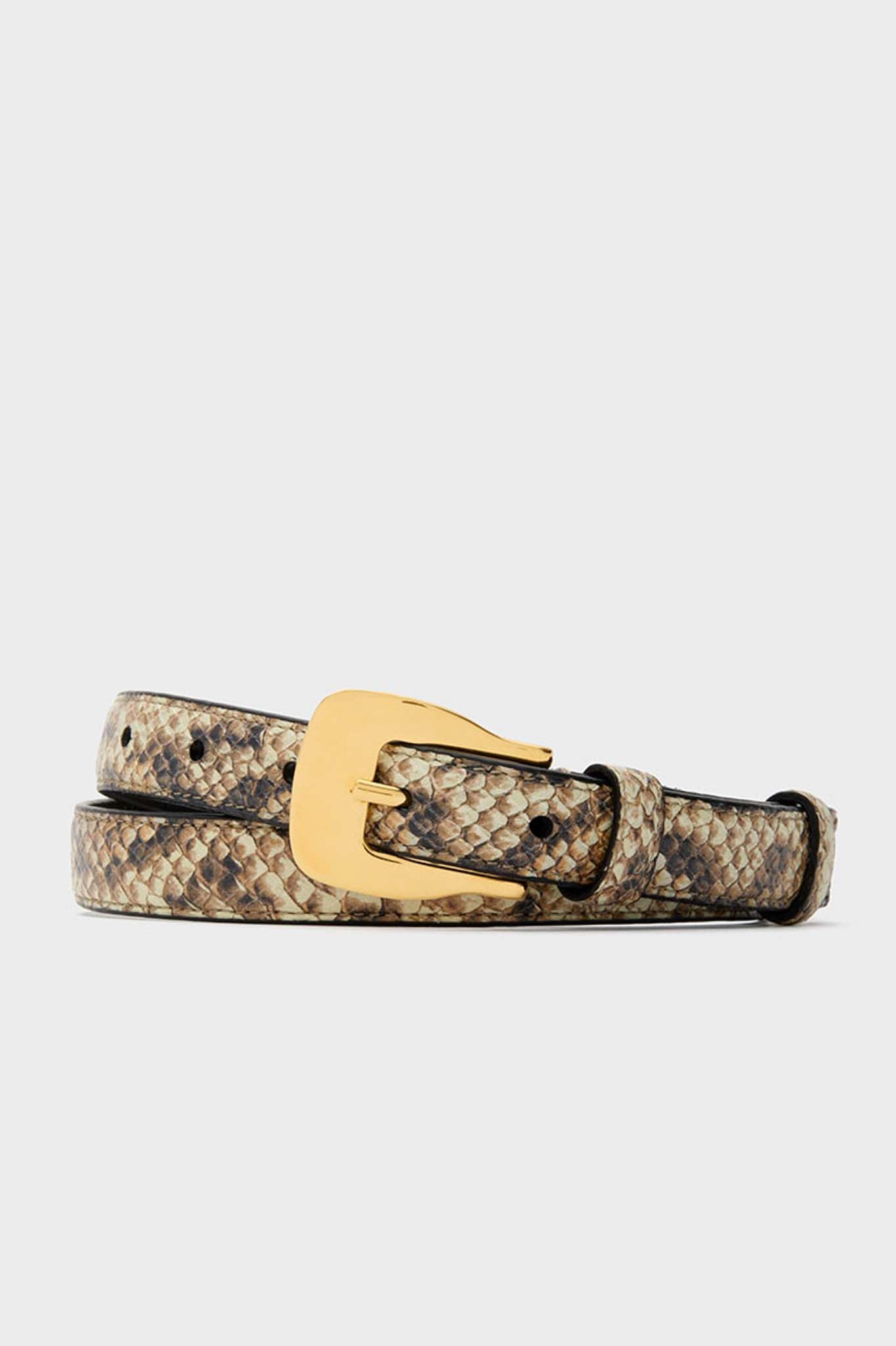Python Macchia Square Buckle Belt | Altuzarra