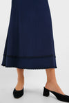 Navy Knit Claudia Midi Skirt