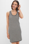 Black and Ivory Stripe Arie Dress