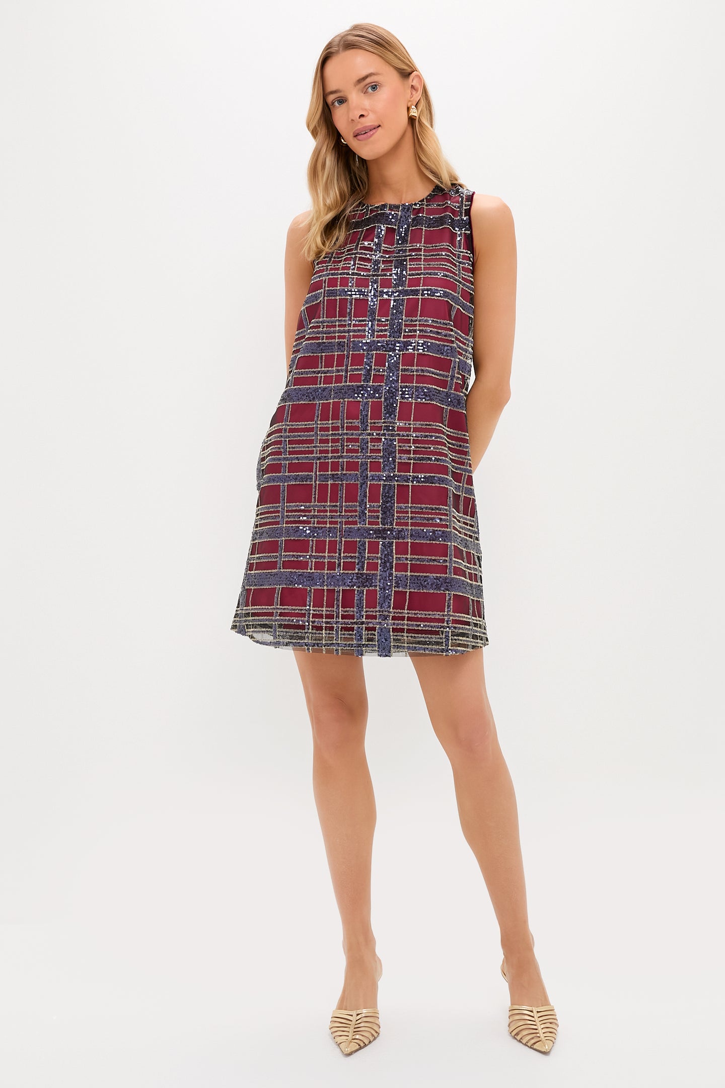 Sequin Plaid Marlowe Dress