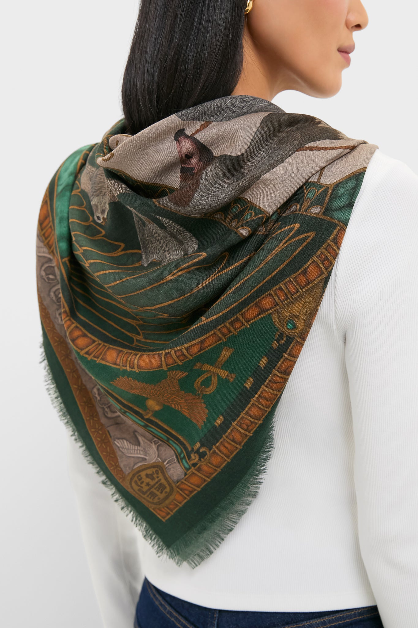 The Papyrus and Parchment Harolds of Horus Large 135 cm Scarf