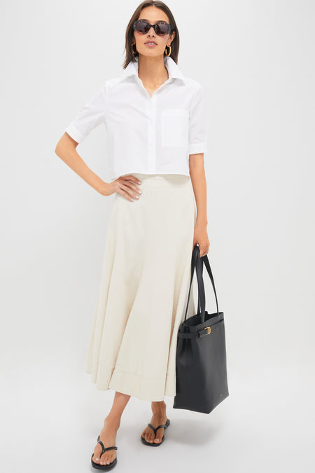 White Short Lived Button Down