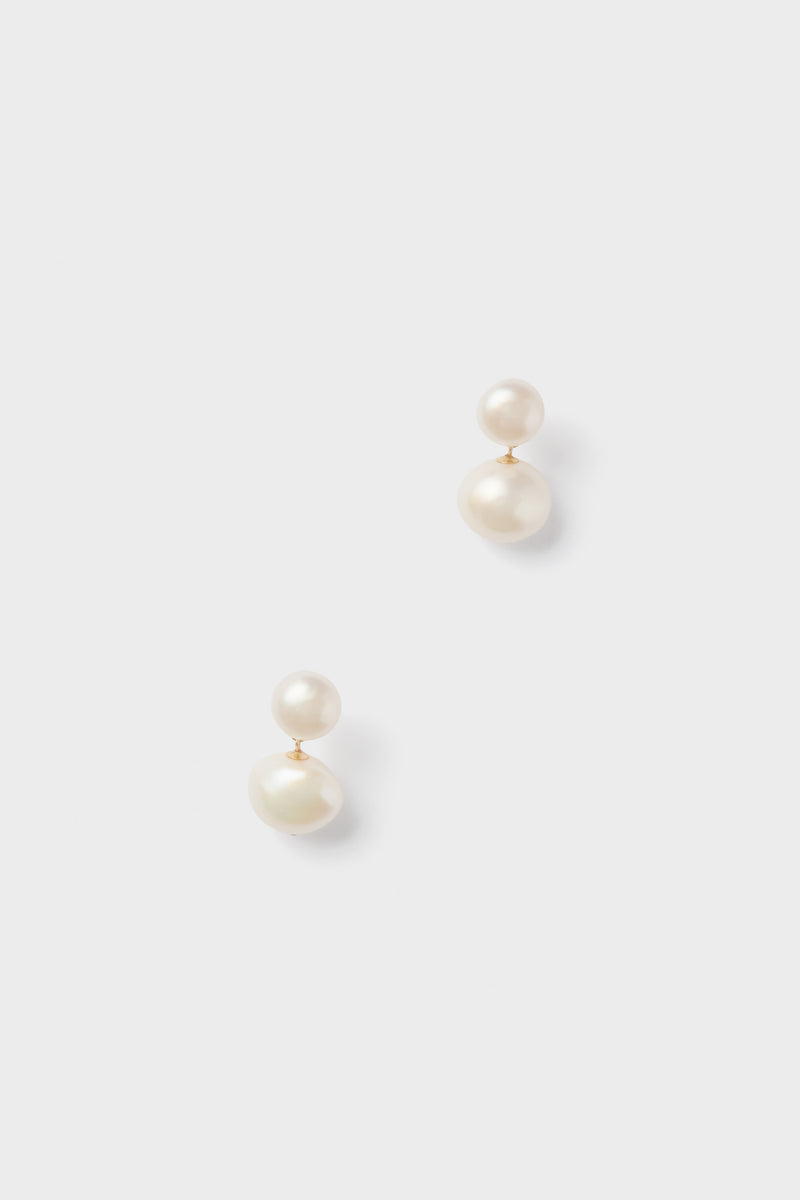 White Freshwater Pearl Sandra Earrings
