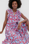 Paola Floral Print Poppy Maxi Dress