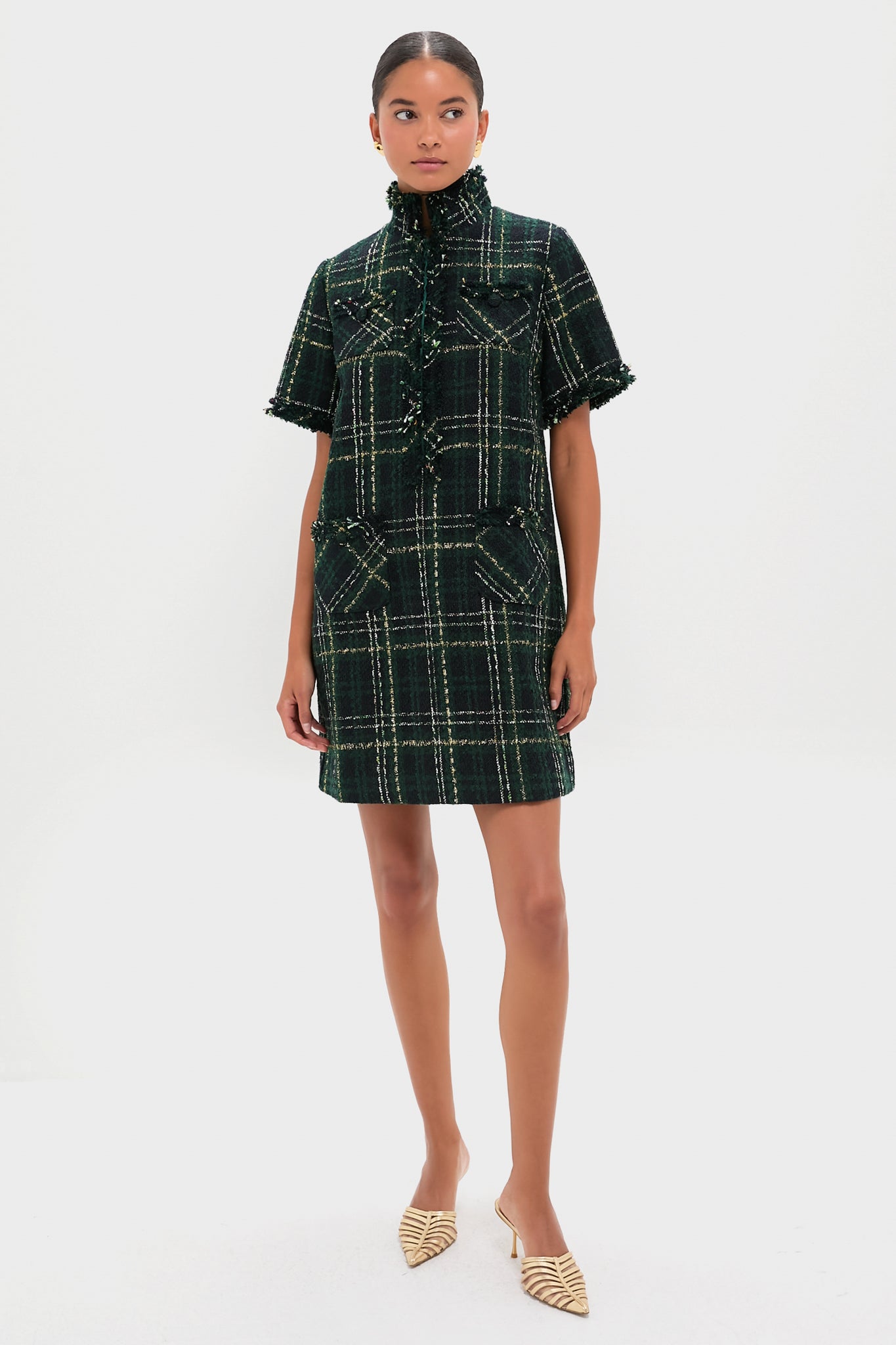 Green Tweed Ophelia Dress