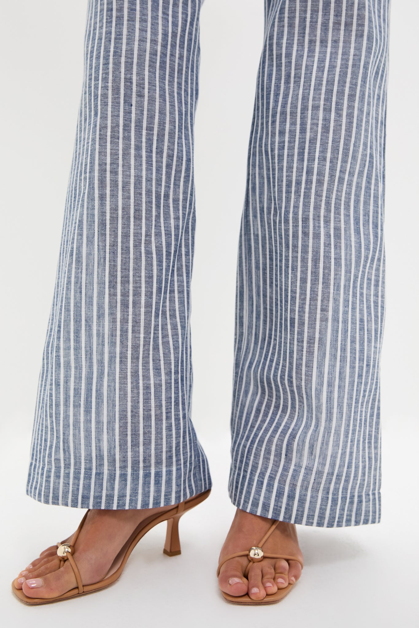 White and Blue Stripes Amor Profundo Pants