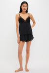 Black Beatrix Cami and Short Set