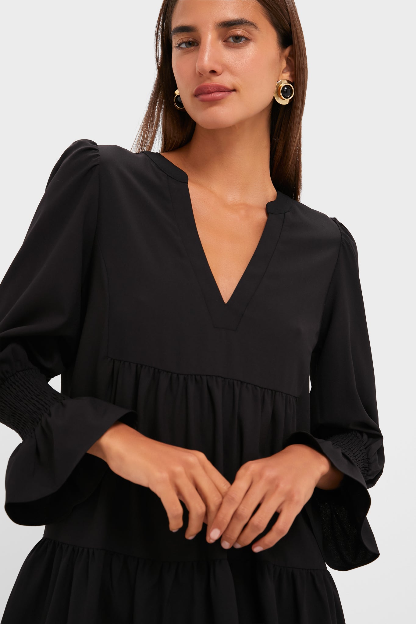 Black Crepe Kenzo Dress | Pomander Place