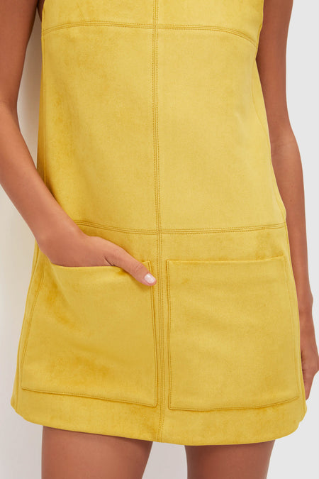 Citrine Suede Dakota Mini Dress