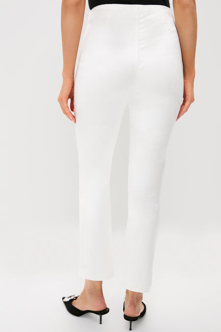 Winter White Velvet Ashford Pants