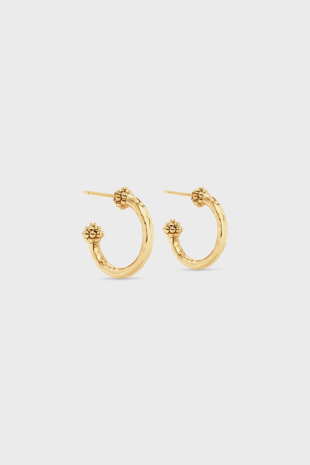 Gold Berry Small Hoop Earrings