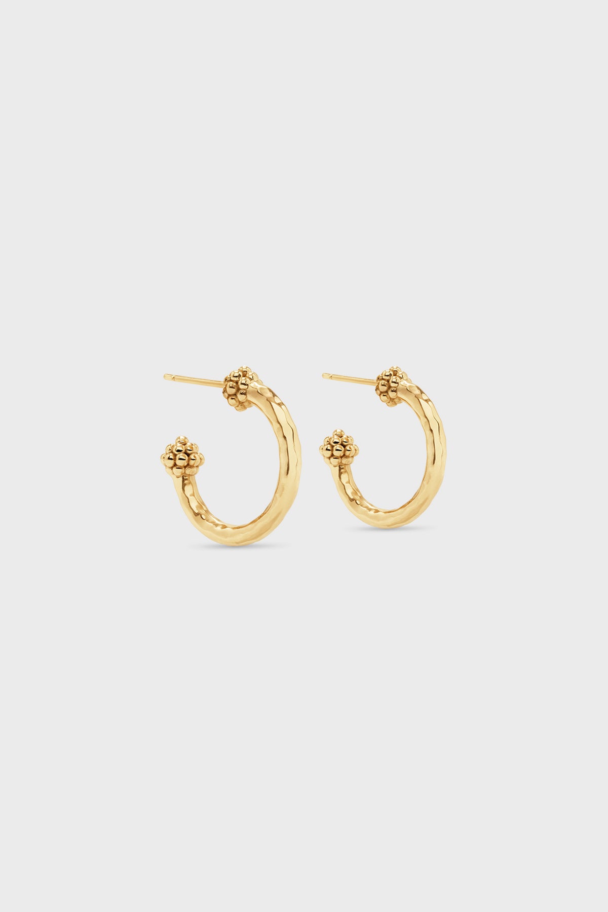 Gold Berry Small Hoop Earrings