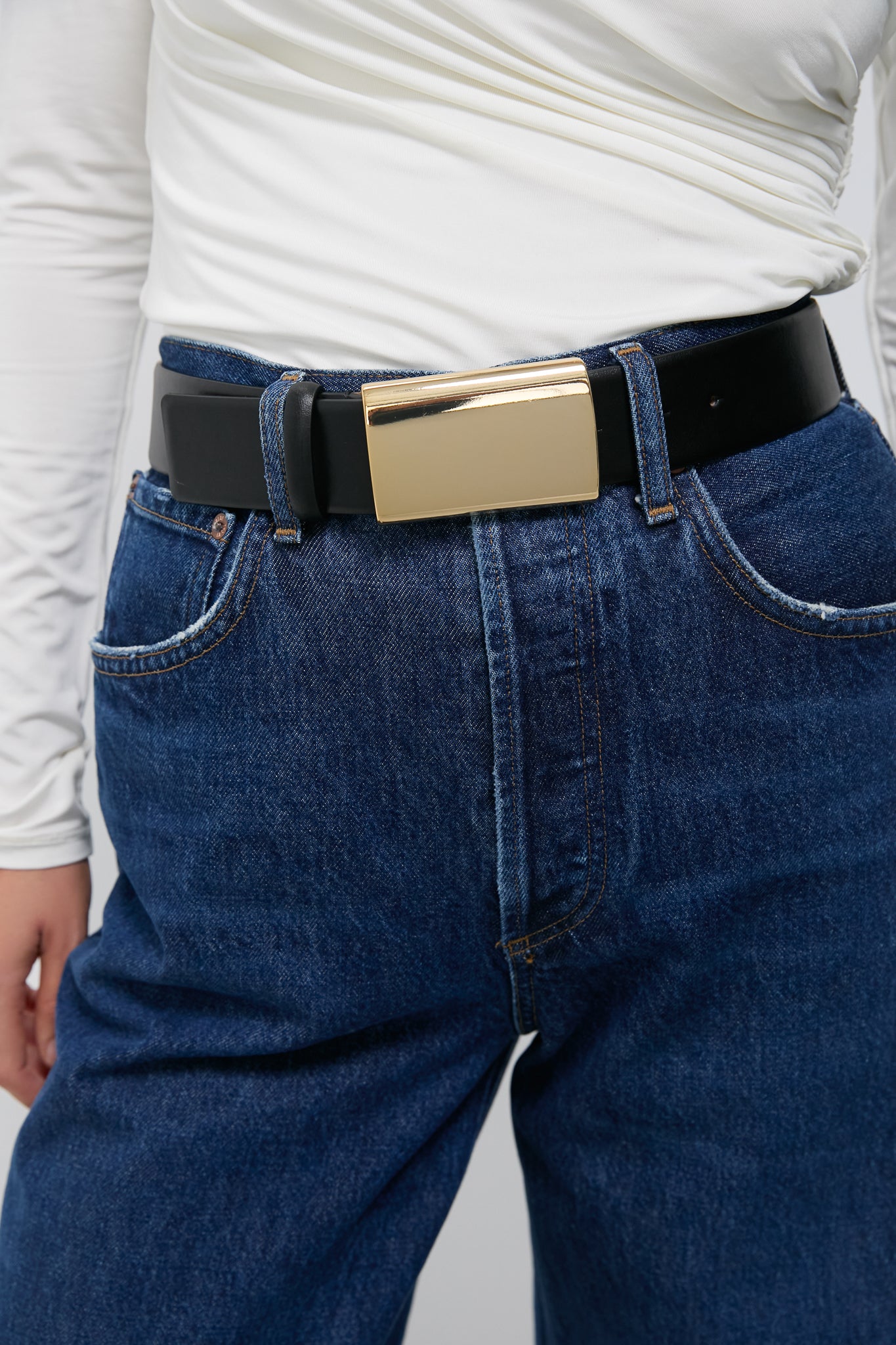 Black and Gold Mason Belt