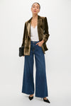 Olive Velvet Diana Blazer
