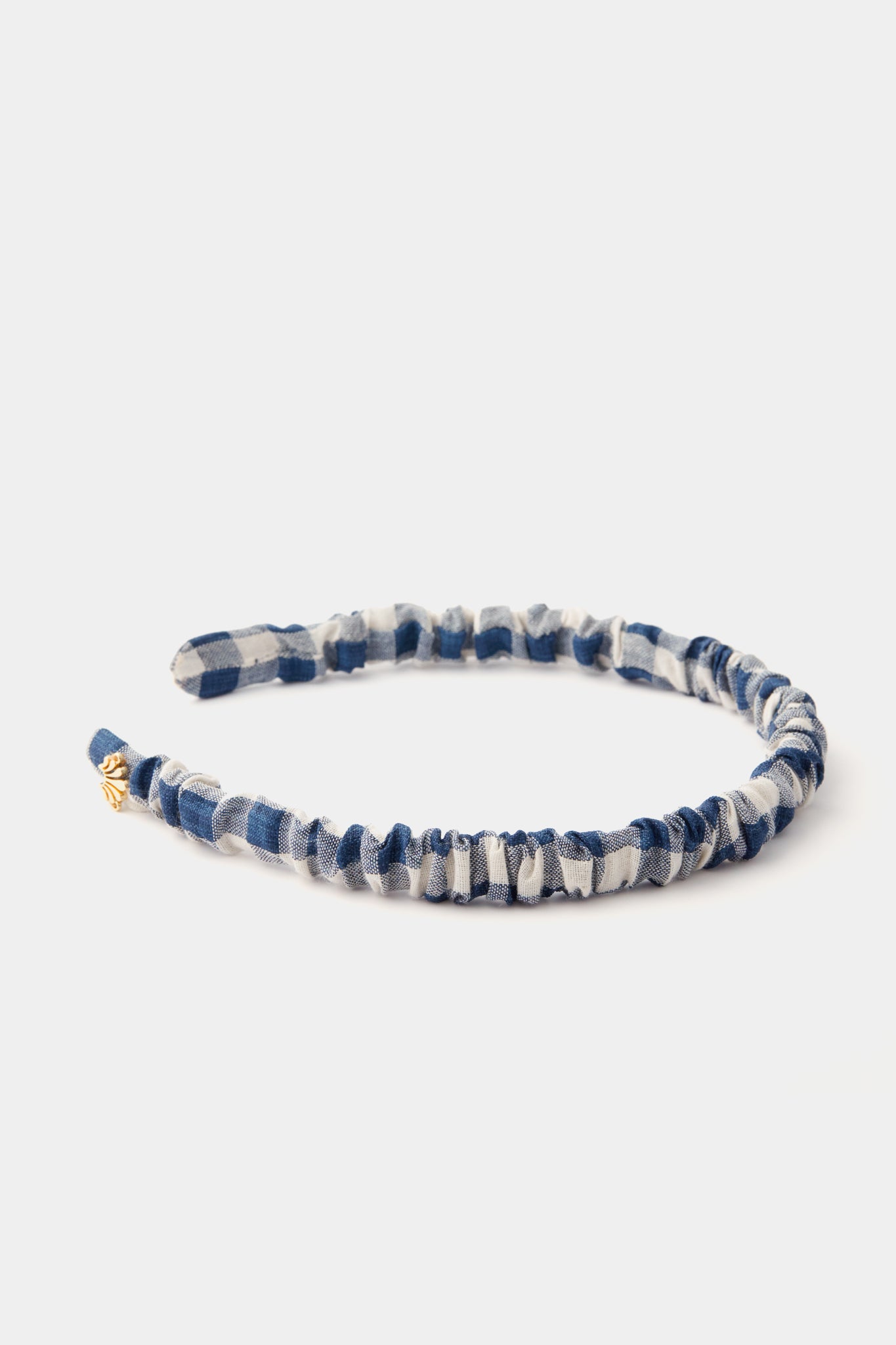 Navy Jessie Gingham Headband