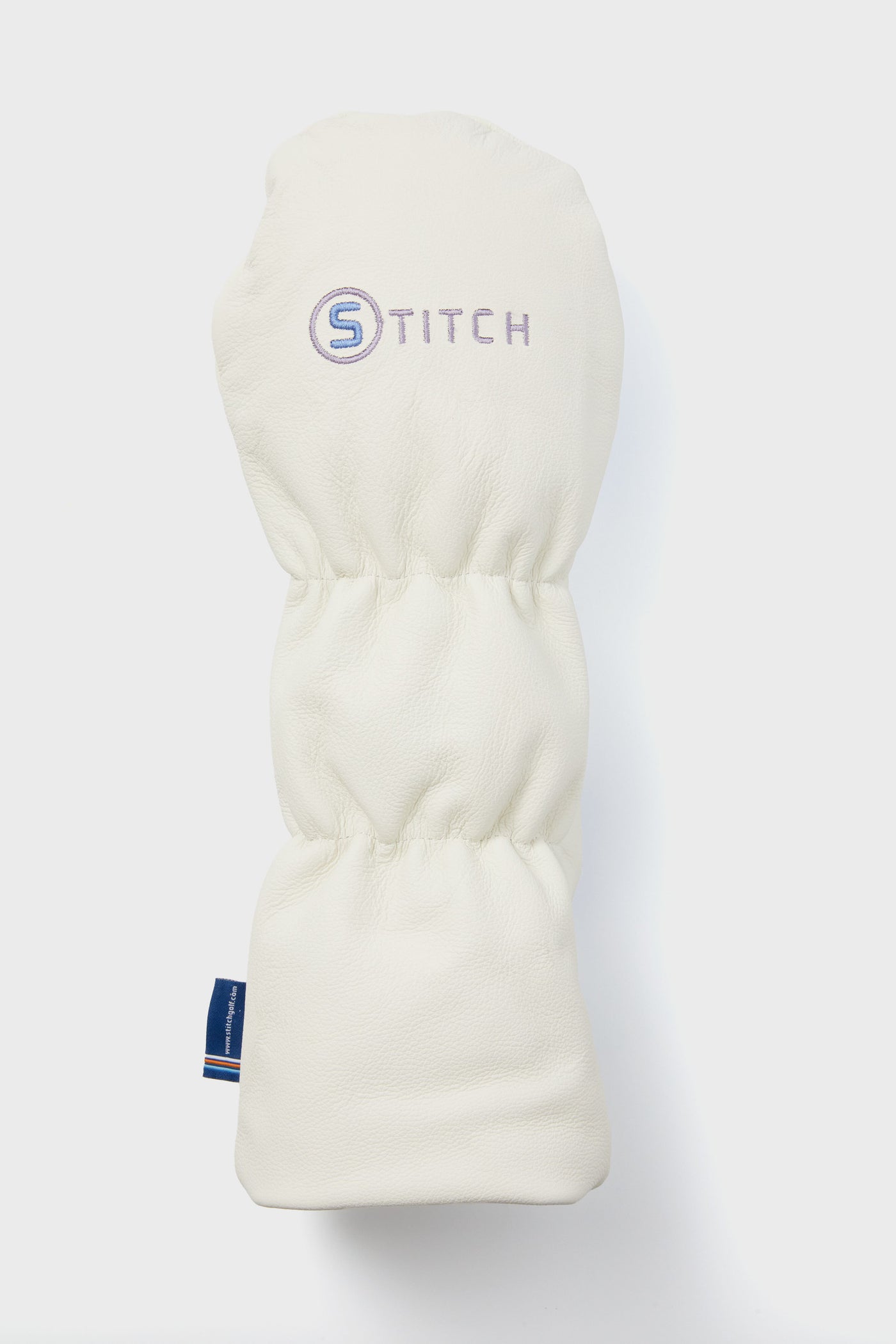 White Wildflower Leather Head Cover