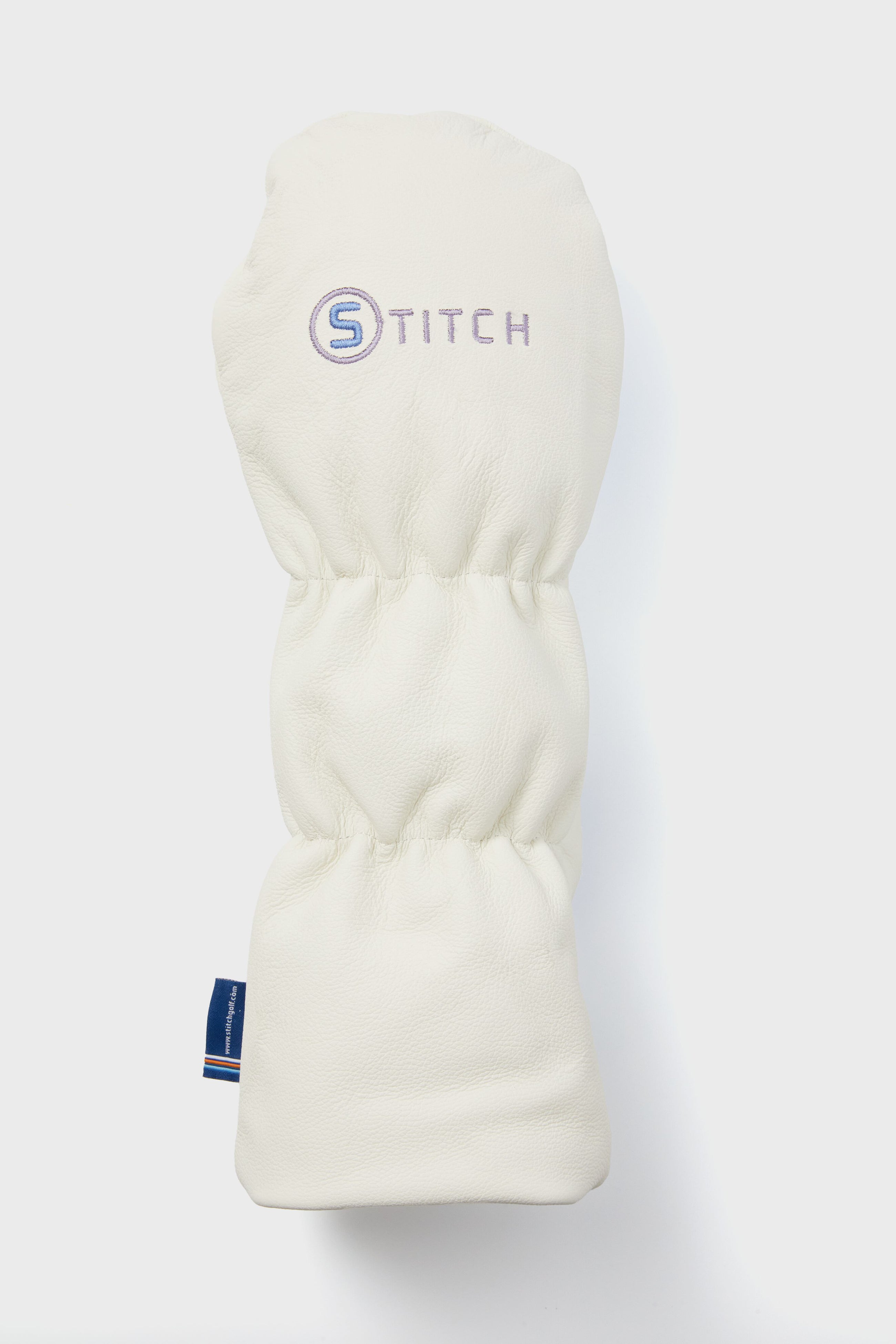White Wildflower Leather Head Cover