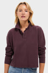 Winetasting Long Sleeve Pique Holmes Boyfriend Polo