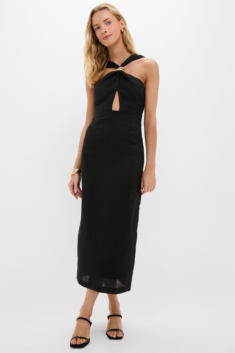 Black Linen Francis Maxi Dress | Hyacinth House Black Linen Francis Maxi Dress | Hyacinth House