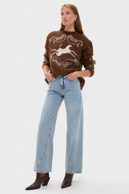 Off White Chocolate Folklore Sweater