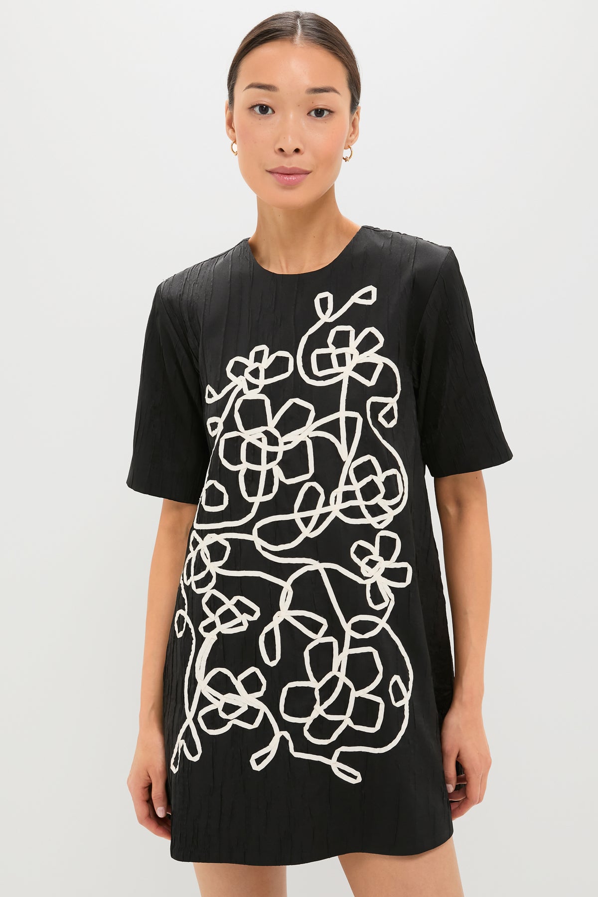 katya white mini dress Onyx and Ivory Classic Katya Mini Dress