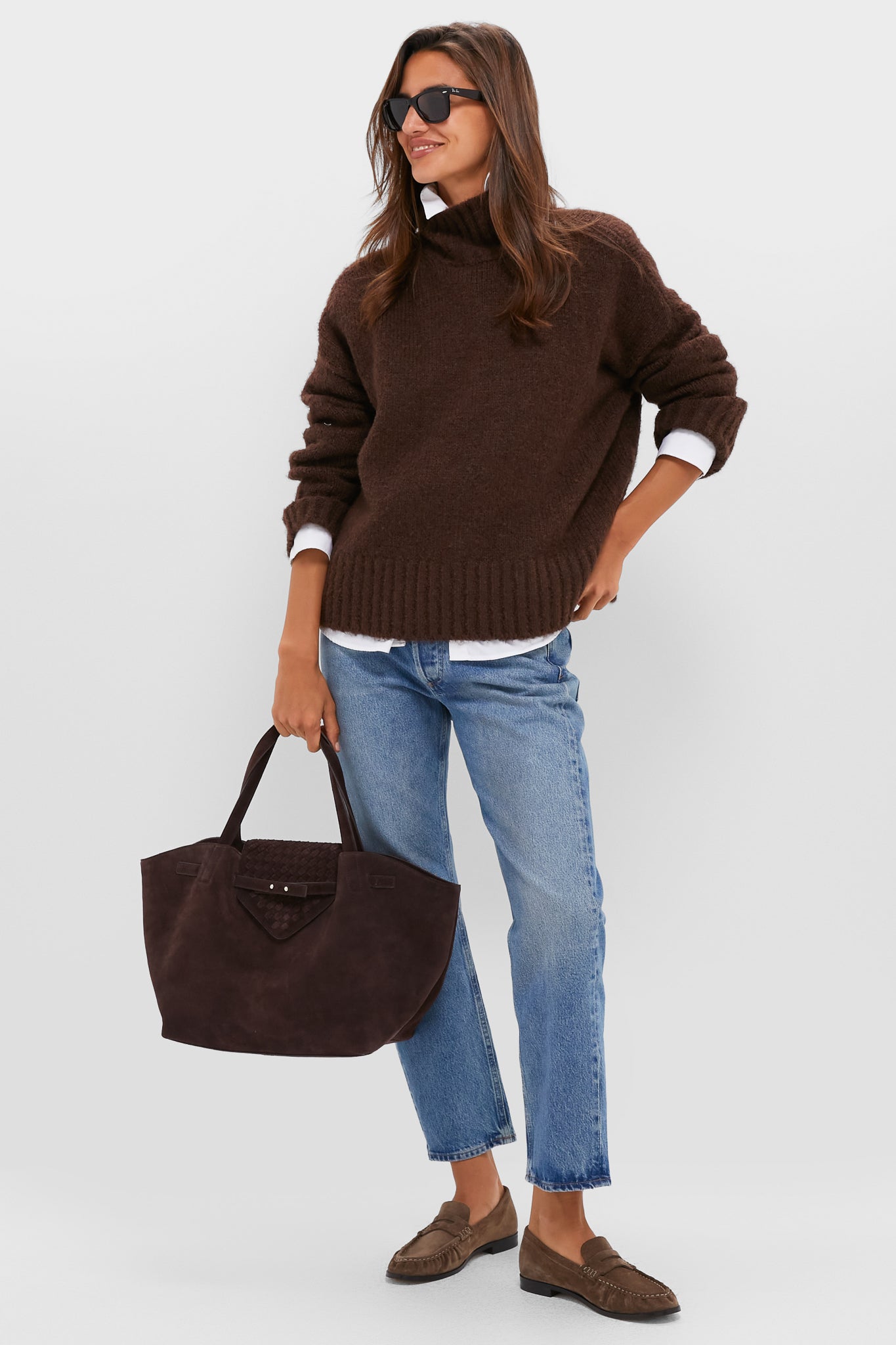 Espresso Suede Blaine Tote