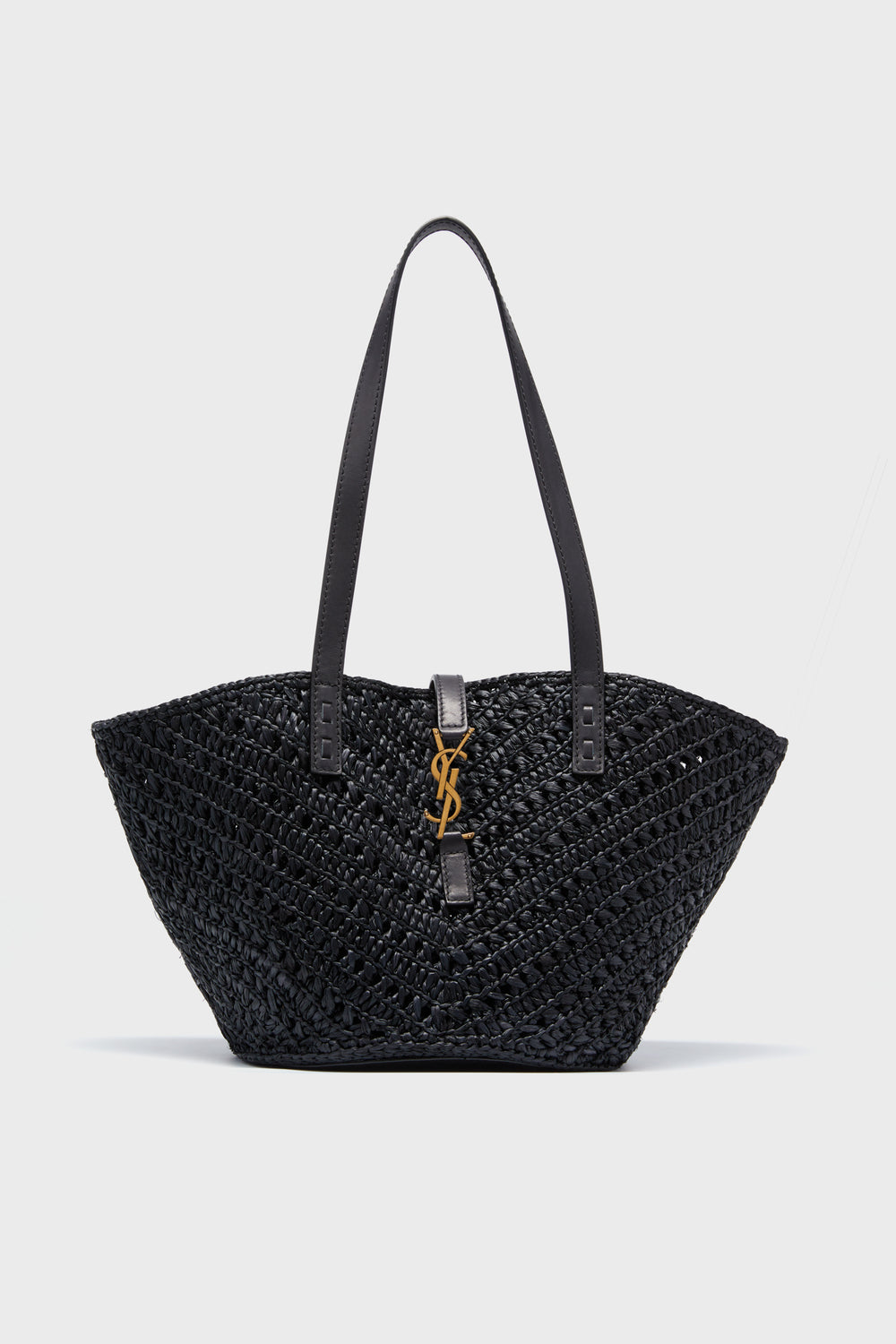 Saint Laurent Black Small Panier Tote Bag