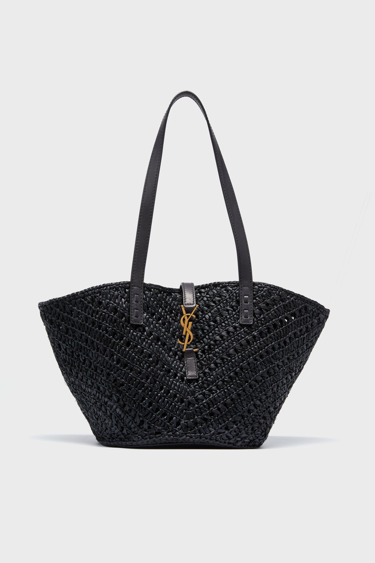Saint Laurent Black Small Panier Tote Bag