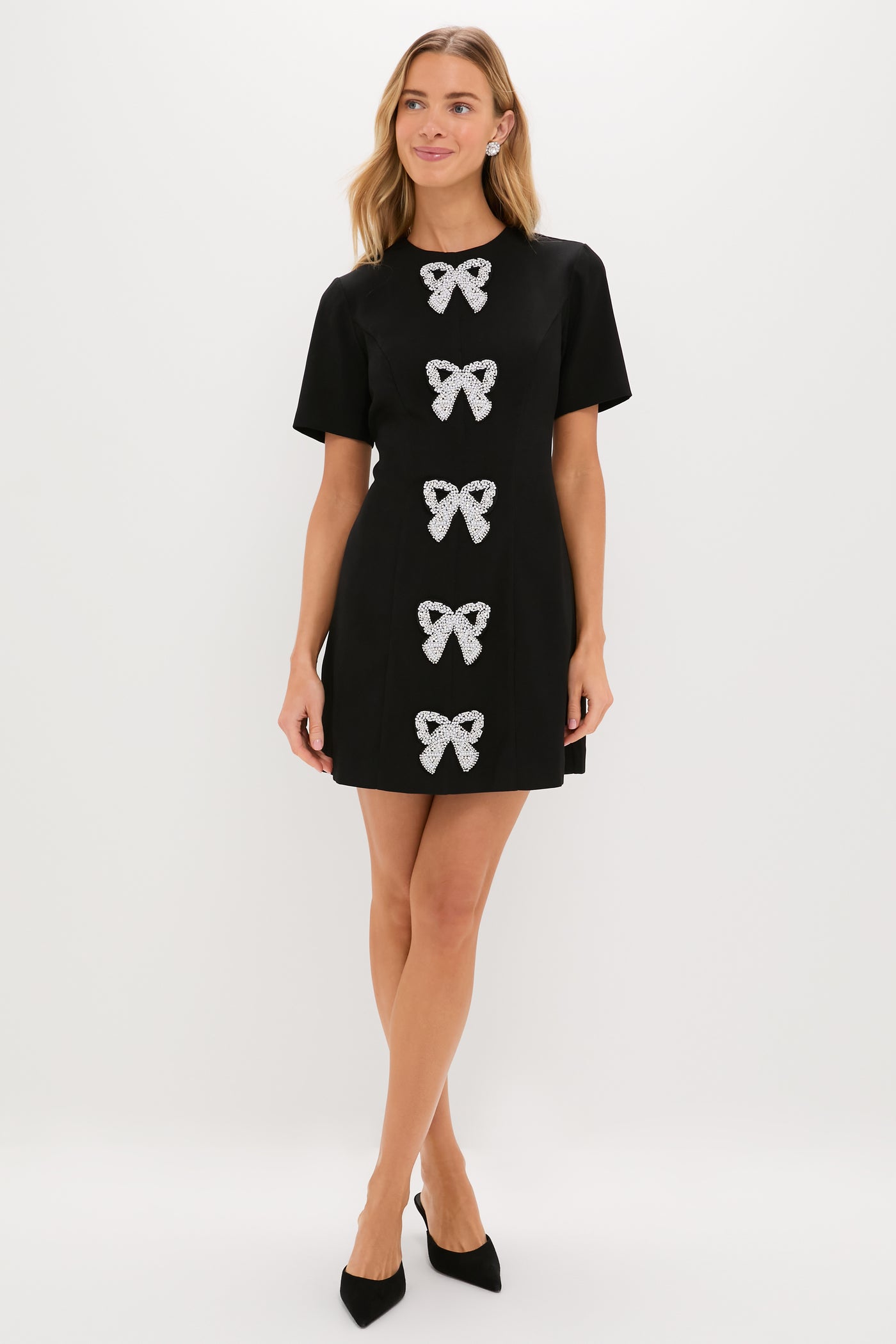 Beaded Bows Bernadette Mini Dress | Hyacinth House Beaded Bows Bernadette Mini Dress | Hyacinth House