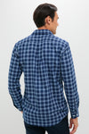 Navy Mystic Performance Flannel Sport Shirt