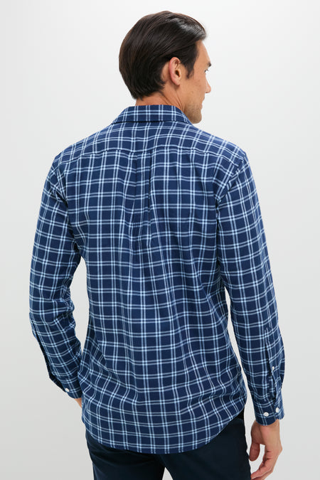 Navy Mystic Performance Flannel Sport Shirt