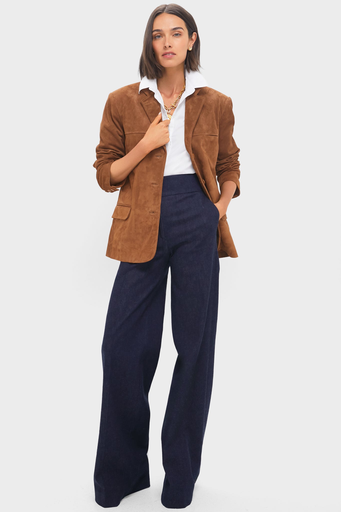 Tan Natalie Suede Jacket