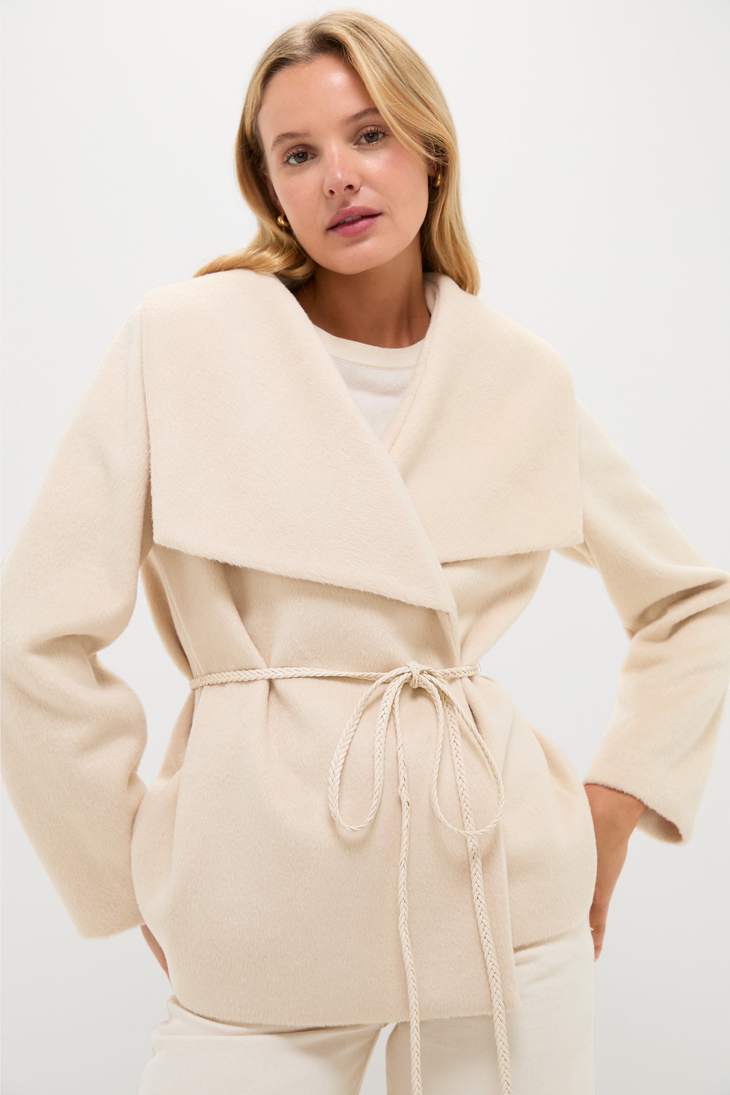 Cream Providence Wrap Jacket | Hyacinth House